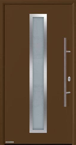 Входная дверь Hormann (Германия) Thermo65, Мотив 700A коричневого цвета 