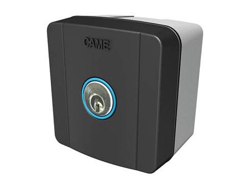Купить ключ-выключатель накладной CAME SELC1FDG с синей подсветкой с доставкой и установкой в Абинске