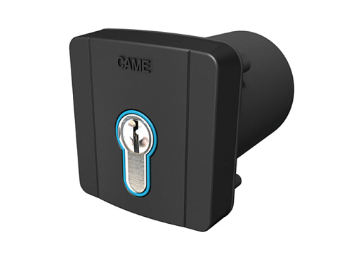 Купить Встраиваемый ключ-выключатель CAME SELD2FDG с цилиндром замка DIN и синей подсветко с доставкой и установкой в Абинске