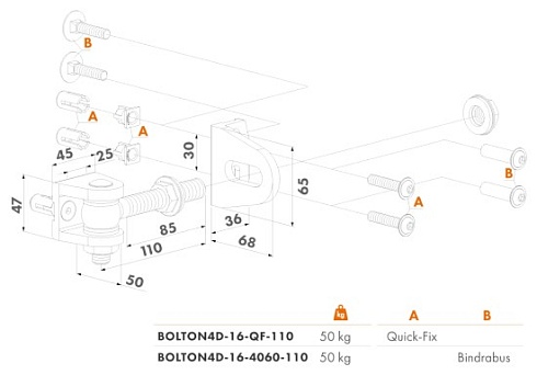 Купить Прикручиваемая петля Locinox (Бельгия) BOLTON4D-16-QF — для калитки и ворот в Абинске