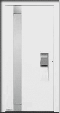 Двери входные алюминиевые ThermoCarbon Hormann - Мотив 306 в Абинске